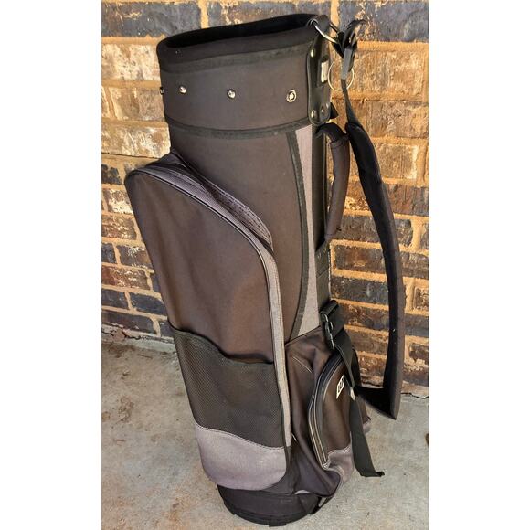 Wilson 34" Black 6 Way Cart/Carry Canvas Bag Rain Hood Carry Strap w/rain cover - Picture 3 of 8